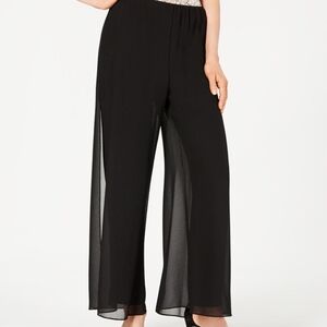 Elegant Black Women's Sheer Pants